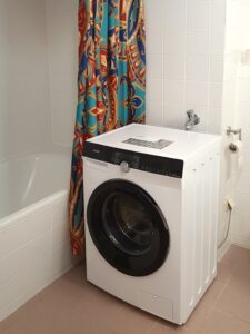 Waschmaschine im Badezimmer