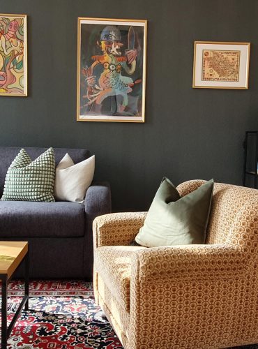 Wohnzimmer Kienreich Apartments Wilhelmsplatz